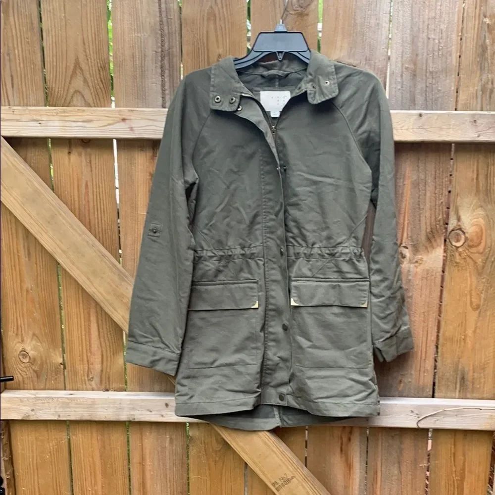 a new day Green Utility Jacket Durable Cotton Canvas